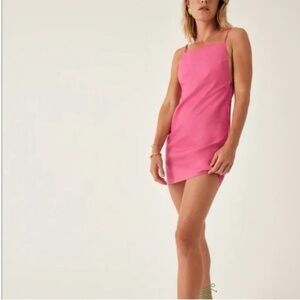 100% linen Reformation mini dress